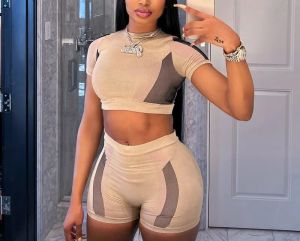 CUSTOM Manufacture of O- Neck Short Sleeve 2 pieces Set in various fabrics and styles